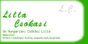 lilla csokasi business card